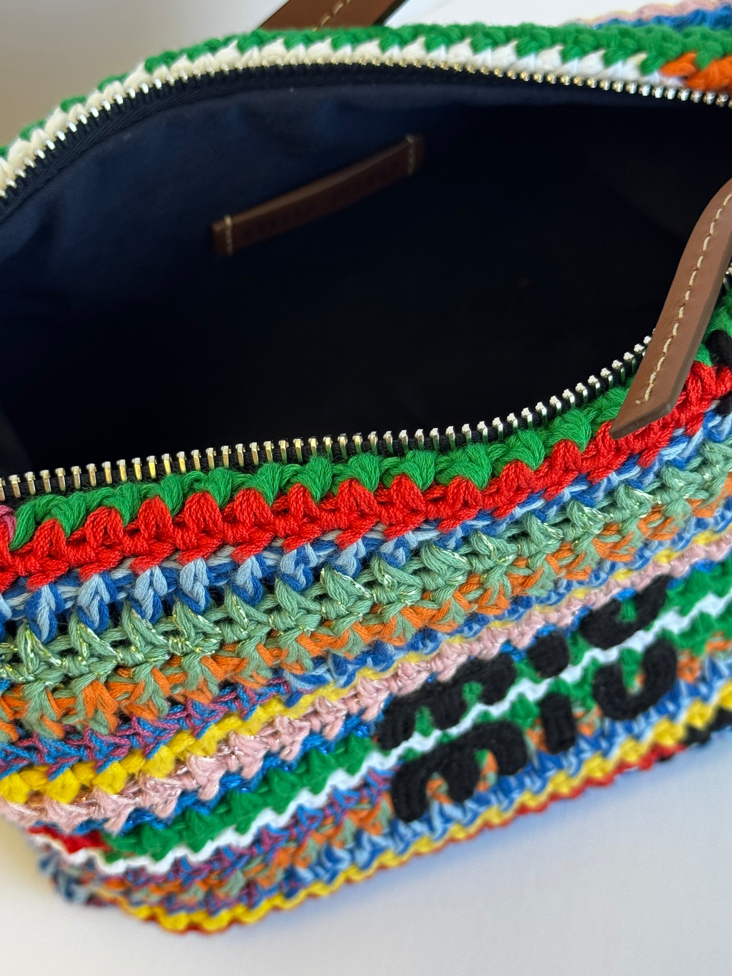Miu Miu Crochet Multicolor Pouch Bag – Its A Luv Story