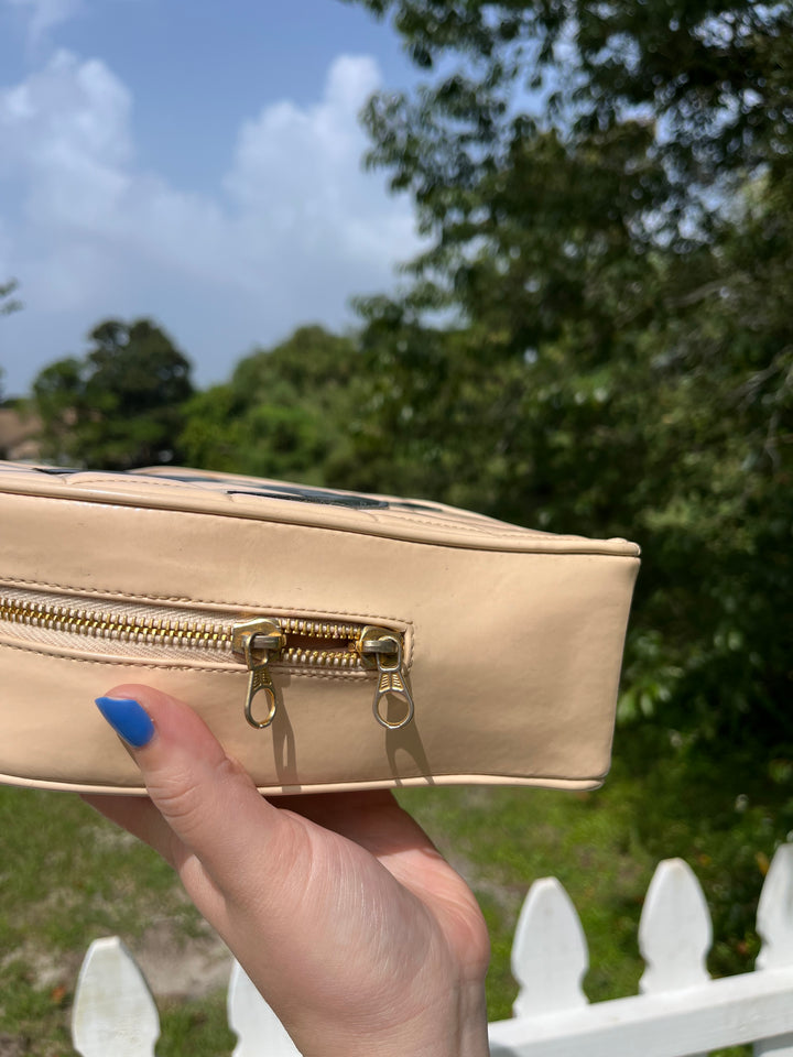 Chanel 1995 CC Beige Heart Vanity Bag