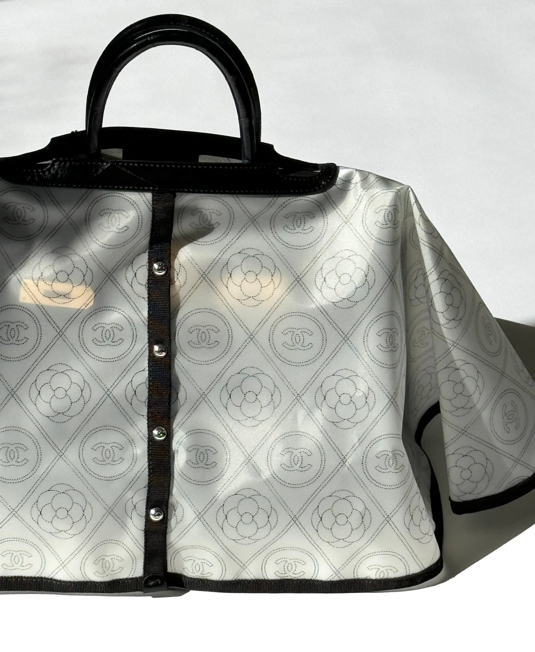 chanel rain bag cover NWT Chanel Camellia Handbag Raincoat – Its A Luv Story