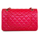 Chanel 21S Red Iridescent Medium Caviar Flap Bag