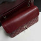 Chanel 19b Burgundy Small Caviar Classic Flap