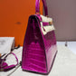 Hermes 2019 Rose Scheherazade Shiny Niloticus Crocodile Kelly 25 Sellier