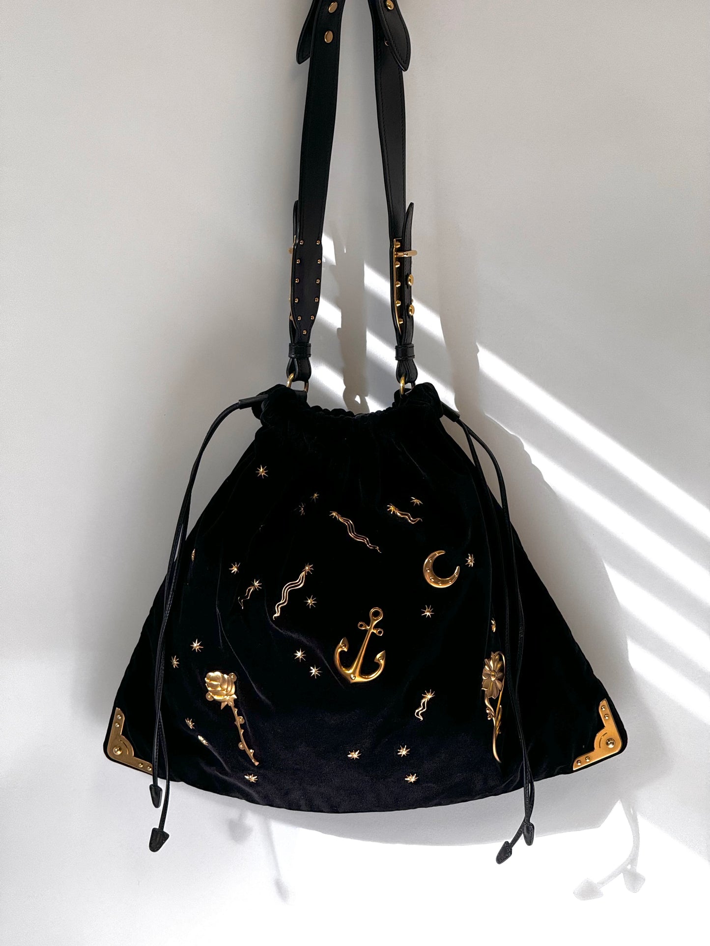 Rare 2016 Prada Velvet Cahier Astrology Bag