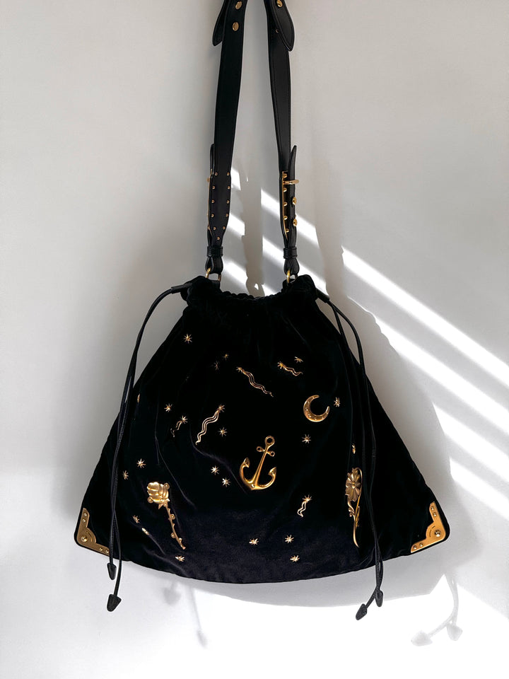 Rare 2016 Prada Velvet Cahier Astrology Bag