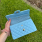 Chanel 23A Small Caviar Sky Blue Double Flap