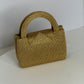 Chanel RARE 1998 Gold Silk Woven Mini Kelly