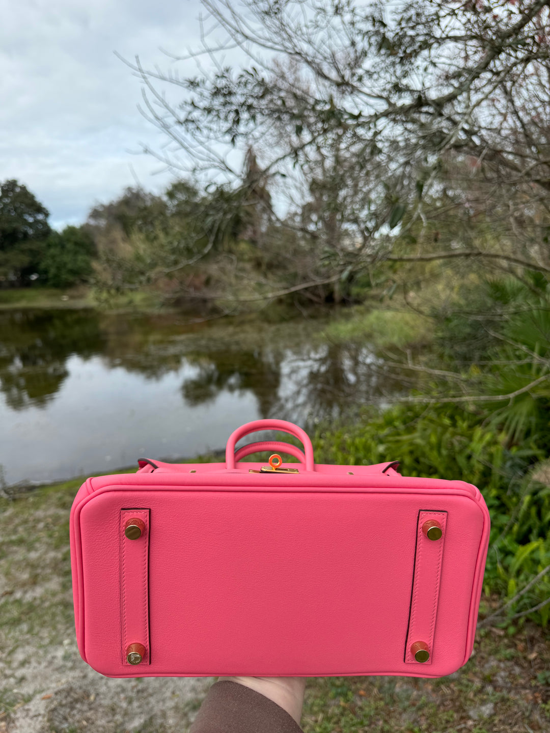 Hermes Rose Lipstick Swift Birkin 25 GHW
