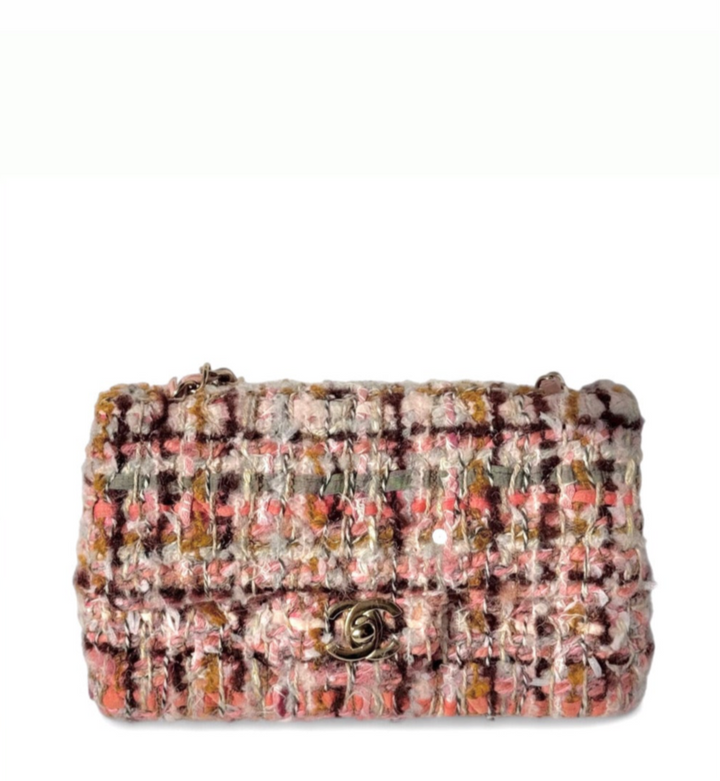 Chanel 2023 Tweed Mini Rectangular Flap Bag
