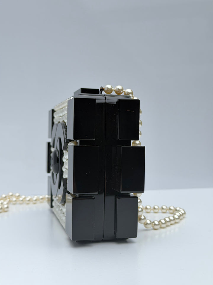 Chanel Pearl Plexiglass Lego Minaudiere