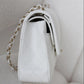 Chanel 22S Snow White Medium Caviar Double Flap Bag