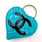 Chanel 1995 CC Blue Heart Vanity Bag
