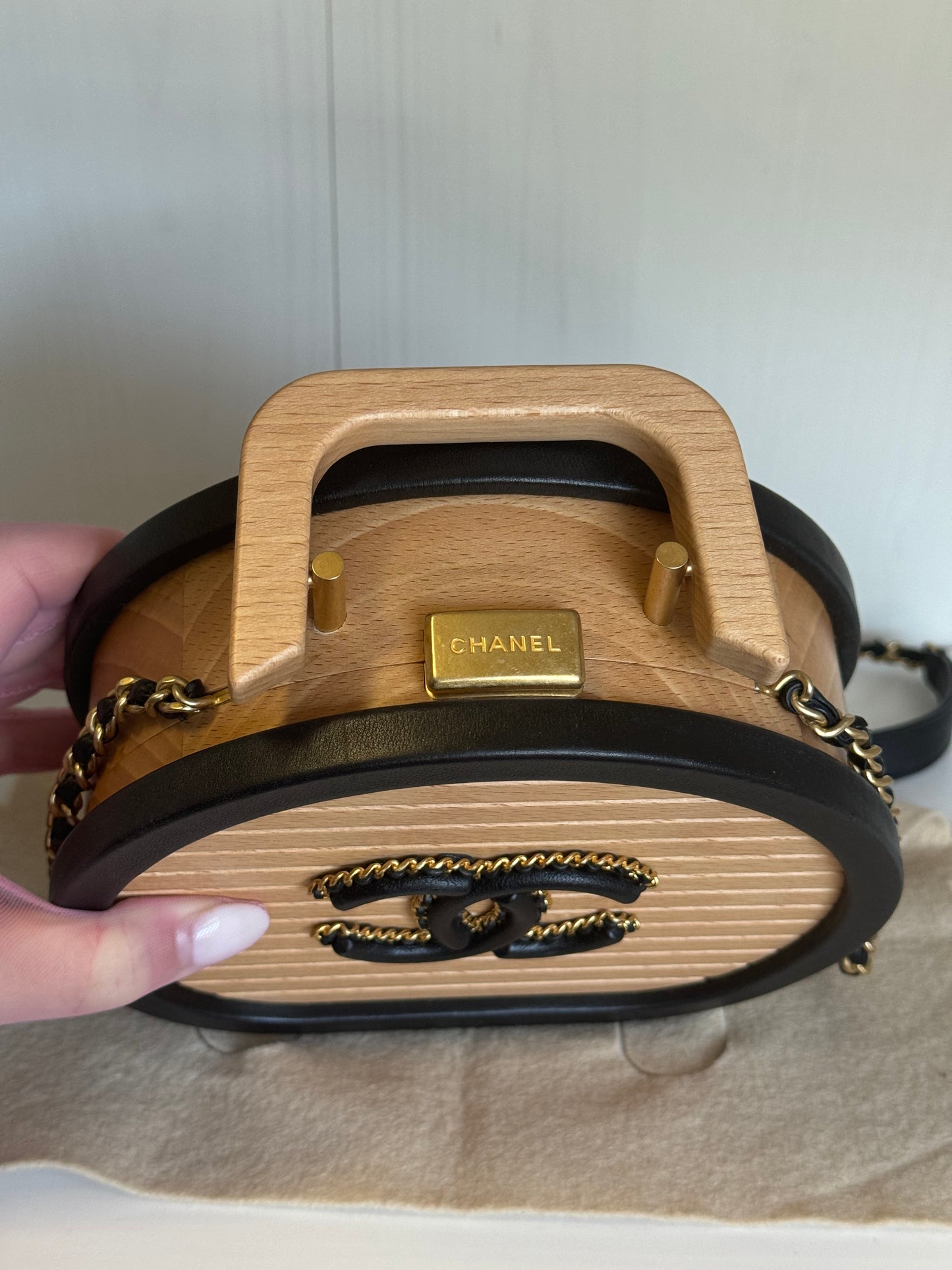 Chanel 2022 Beech Wood Vanity Case