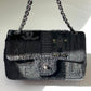 Chanel Black Patchwork Medium Single Flap Bag