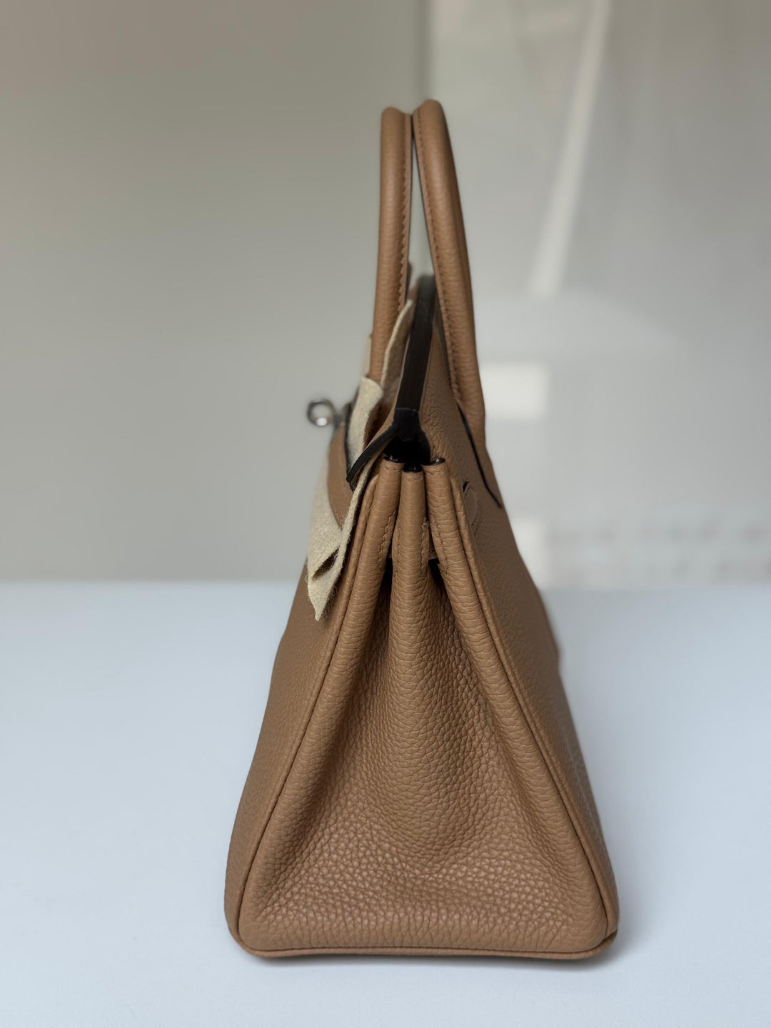 Hermes Chai Togo Birkin 25 Palladium Hardware