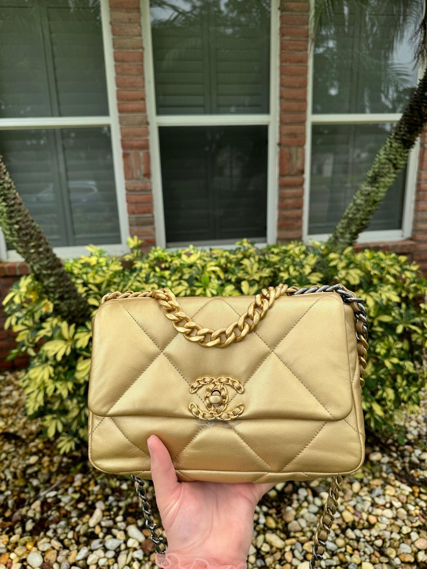 Chanel 20B Small Metallic Gold 19 Flap