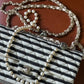 Chanel Ivory/Black Coco Medium Sailor Pearls Double Flap Bag