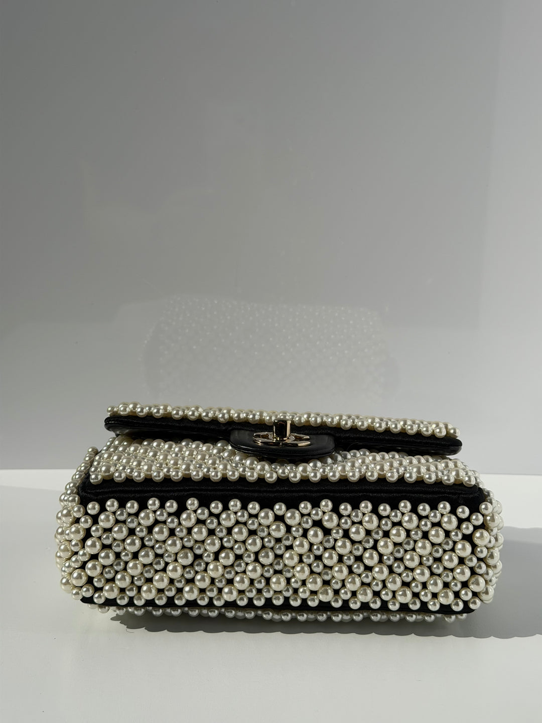 Chanel 19S Pearl Embellished Mini Rectangular Flap Bag