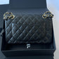 Chanel Small Black Caviar Classic Flap Bag + GHW