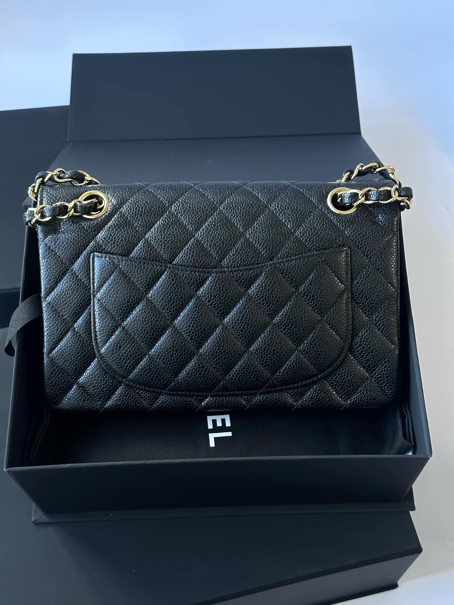 Chanel Small Black Caviar Classic Flap Bag + GHW