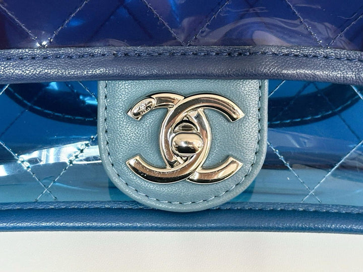 Chanel Coco Splash Blue Mini PVC Flap Bag