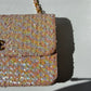 Chanel 1992 Medium Pink Sequin Flap Bag