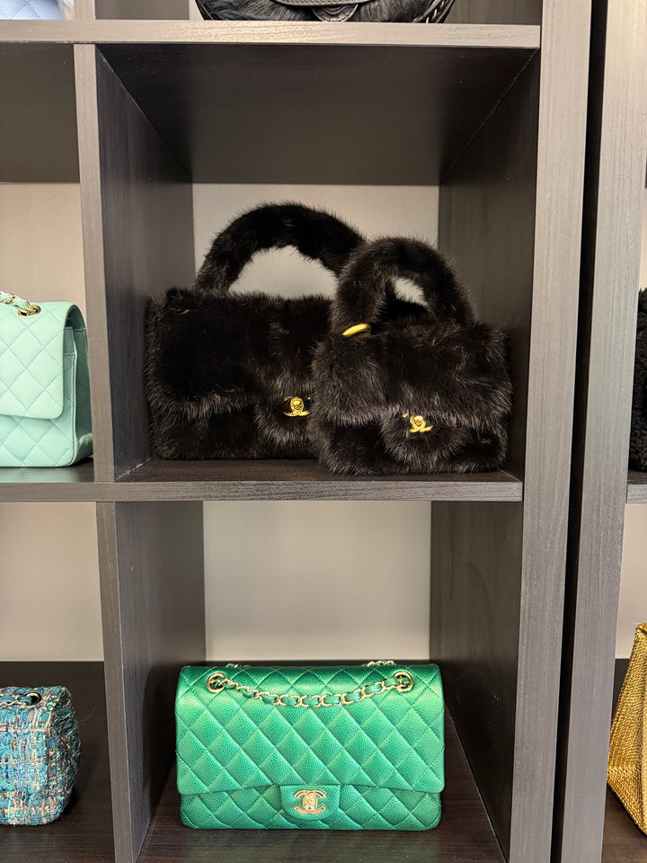 Chanel Vintage RARE Mink Kelly Parent & Child Set