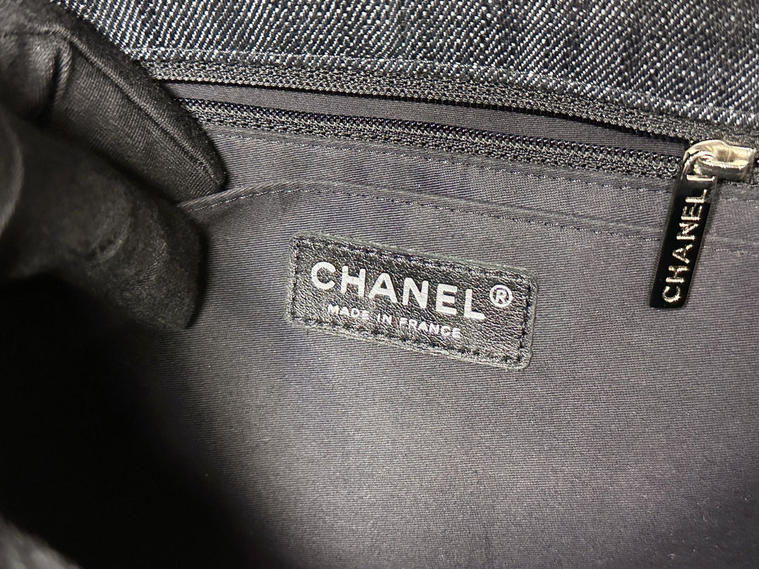 Chanel Jumbo Single Flap Patchwork Multicolor Tweed Silver Hardware 2015