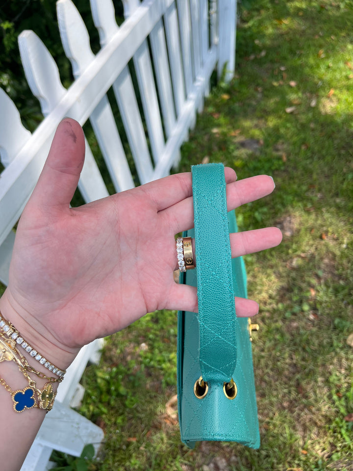 Chanel Vintage Tiffany Caviar Top Handle