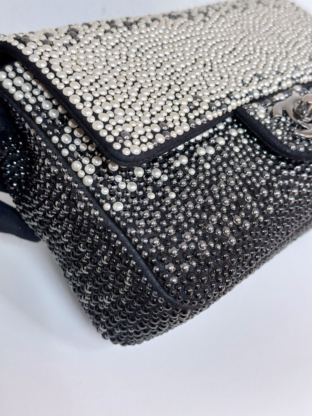 Chanel 2014 Pearl Embellished Mini Flap