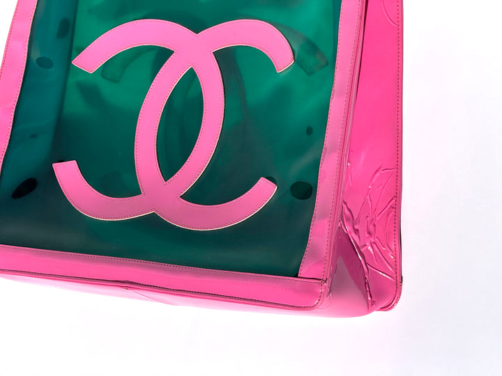 Rare Chanel 1995 Barbie Collection Pink PVC Tote