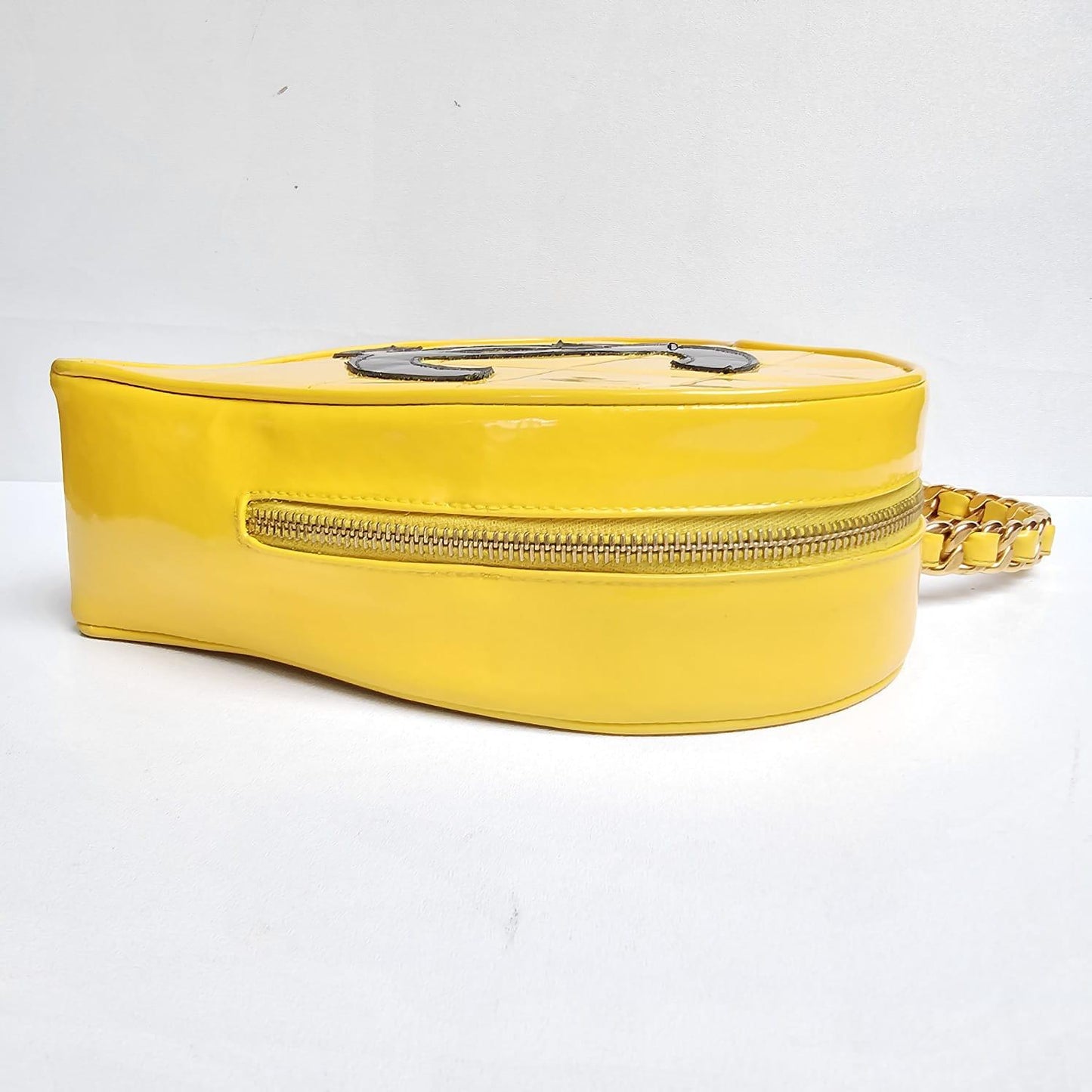 Chanel 1995 CC Yellow Heart Vanity Bag