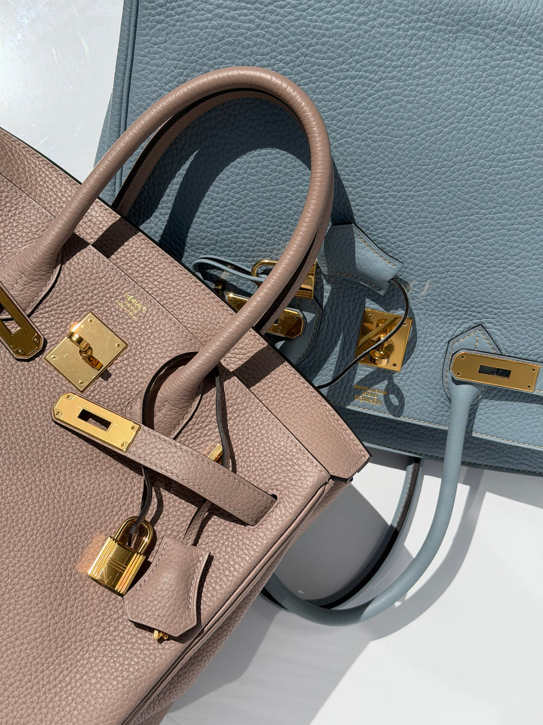 Hermès Birkin 30 Glycine Togo Gold Hardware 2015