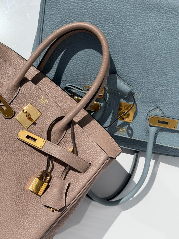 Hermès Birkin 30 Glycine Togo Gold Hardware 2015