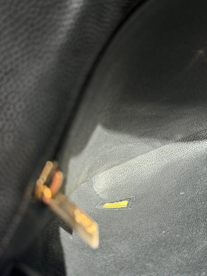 Chanel 18B Black Classic Quilted Caviar Clutch