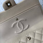 Chanel 23P Ecru Medium Caviar Double Flap Bag