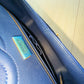 Chanel Navy Blue Matte Alligator Medium Classic Flap Bag
