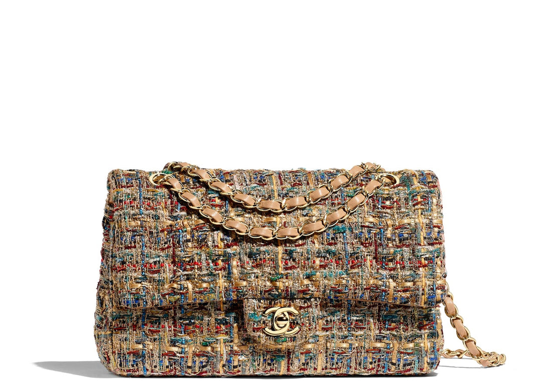 Chanel 19A Gold Metallic Medium Egypt Flap Bag