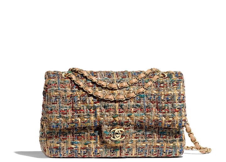 Chanel 19A Gold Metallic Medium Egypt Flap Bag