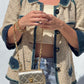 Chanel 2007 Spring Ecru & Denim Trim CC Jacket