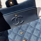 Chanel 22K Small Denim Classic Double Flap Bag