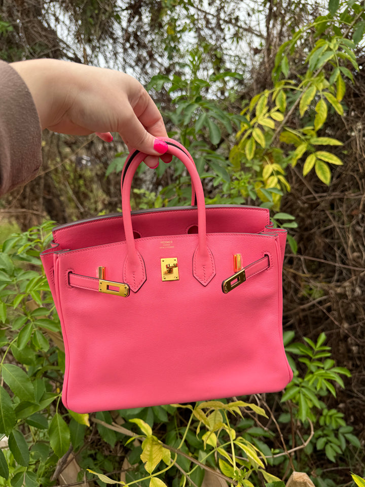 Hermes Rose Lipstick Swift Birkin 25 GHW