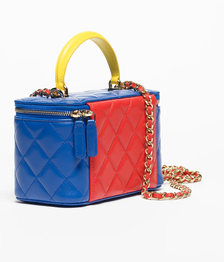 Chanel Superman Long Vanity With Chain Blue Lambskin Gold Hardware Métiers d’Art 2026