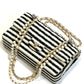 Chanel Ivory/Black Coco Medium Sailor Pearls Double Flap Bag