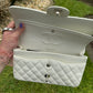 Chanel Medium White Classic Caviar Flap Bag