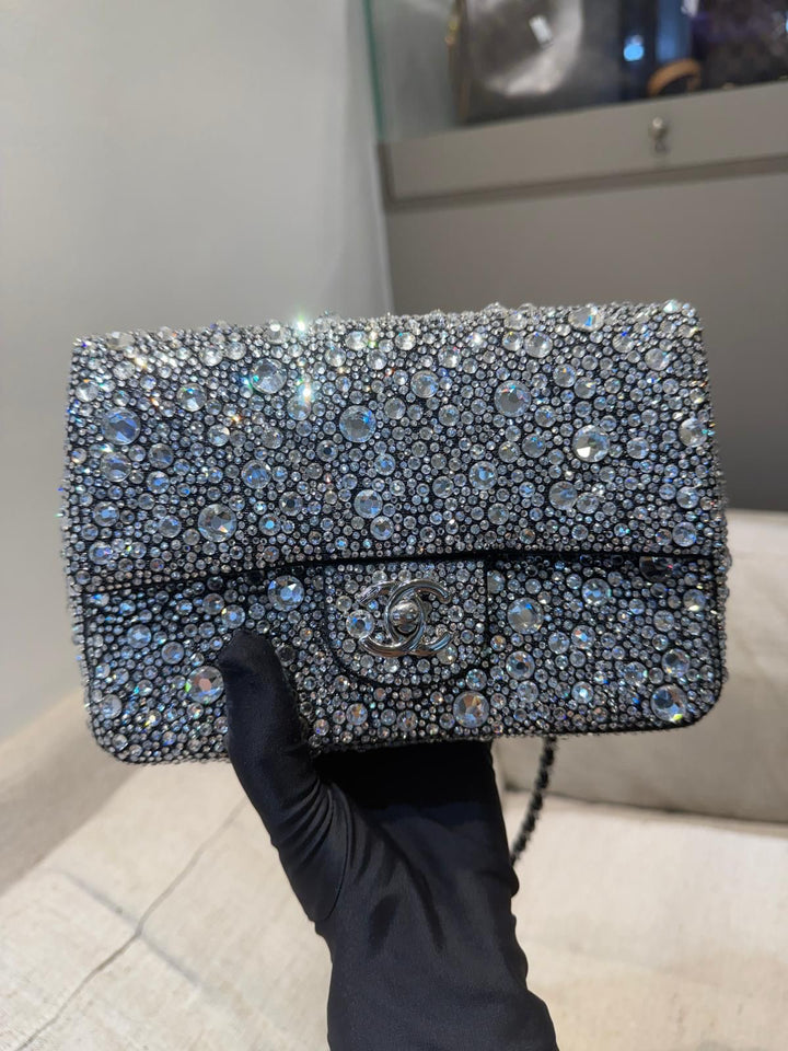 Chanel 2023 Crystal Embellished Mini Flap
