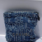 Chanel Blue Washed Denim Mini Logo Embroidered 22