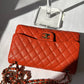 Chanel Jumbo Orange Caviar Double Flap Bag