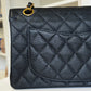 Chanel 6 Series Black Small Vintage Caviar Classic Flap Bag