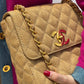 Chanel 24K Vintage Raffia Large Flap
