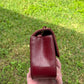 Chanel Burgundy Lizard Mini Rectangular Flap Bag